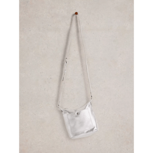 White Stuff Mini Leather Fern Crossbody